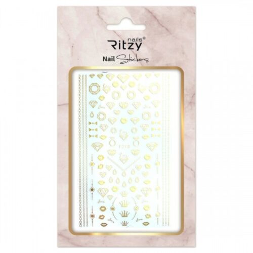 Nail Art Sticker 218 gold - Image 1