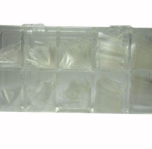 Nail tips CLEAR 500pcs box - Image 1