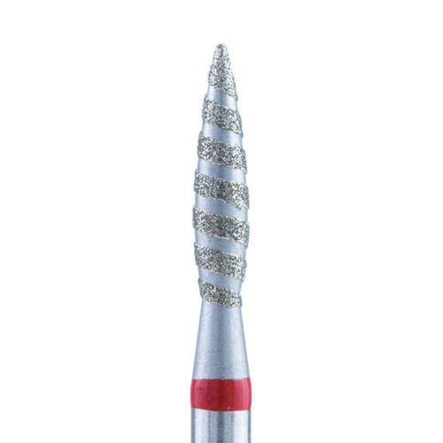 Cuticle bit TORNADO Flame RED 2.1mm - Image 1