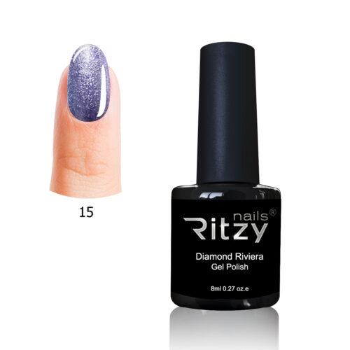 Diamond Riviera Gel Polish Purple Charoite 15 - Image 1