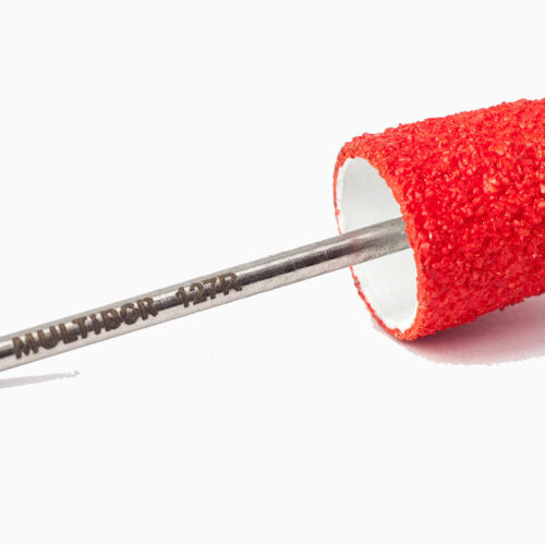 Reusable composite pedicure cap RED Coarse 127R - Image 1