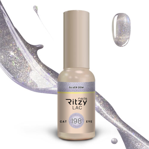 Ritzy Lac 9D Cat Eye SILVER GEM 198 - Image 1