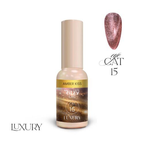 LUXURY CAT EYE GEL POLISH AMBER KISS 15 - Image 1