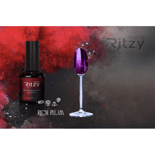 BOHEMIAN GLASS RICH PLUM GEL POLISH(TPO FREE) - Image 1